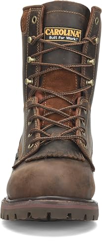 Image of Carolina 28 Series 8 inch Composite Toe Waterproof Work Boots for Men, EH-Rated | Mens Work Shoes with Slip-Resistant Grip, AG7 Footbed, Mesh Lining, Waterproof Shoes for Men, Steel Shank