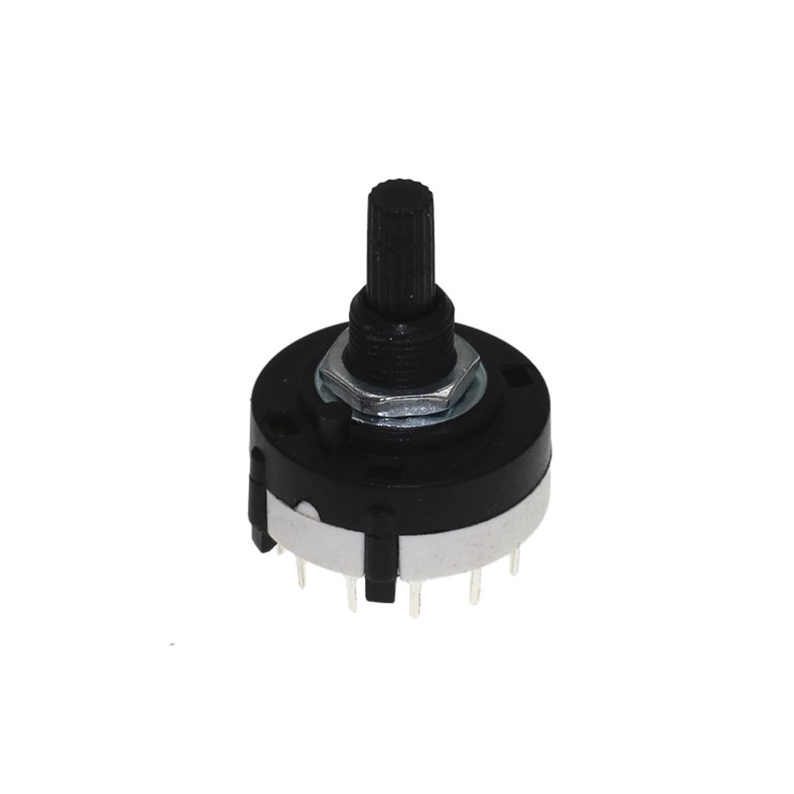 Commutateur rotatif RS26 anti-faux contact sélecteur 3 pôles 4 positions axe 21mm en plastique