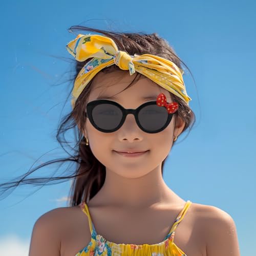Kids Sunglasses, Polarized Sunglasses for Toddler, Cute Cat Eye Baby Sunnies for Girls Boys UV4002