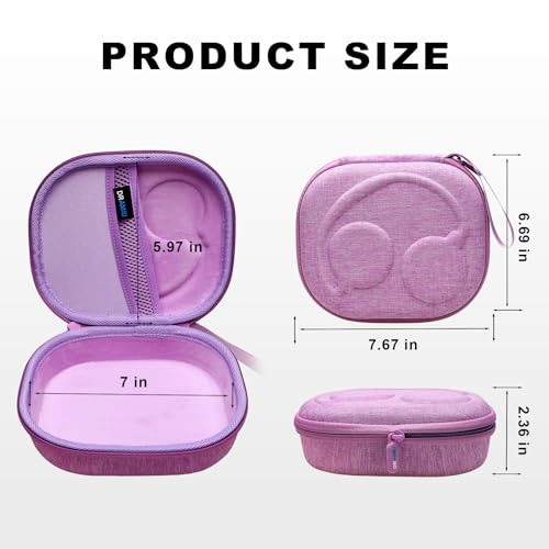 Image of Hard Case for Skullcandy Bluetooth Headphones, Purple(Case Only) | for Skullcandy Crusher ANC 2 /Crusher Evo /Crusher 1080 /Crusher 720 /Crusher /Crusher 540 /Hesh ANC /Hesh Evo /Hesh 540 Headphones