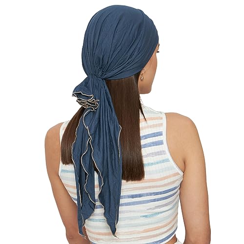 Image of The Headscarves Women Bamboo Pre Tie Scarf (HS107 Multicolor)