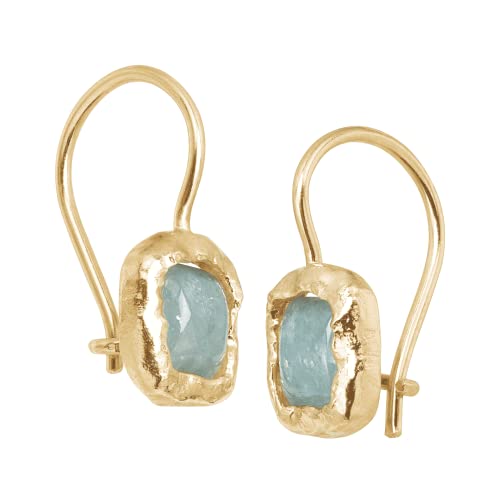 Silpada 'Mediterra' Natural Aquamarine Petite Drop Earrings in 14K Gold-Plated Sterling Silver2
