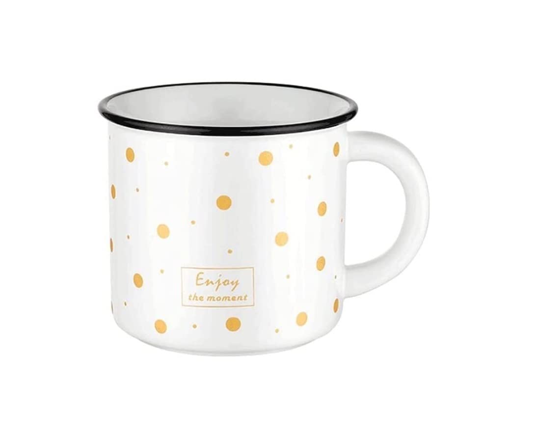 Tazas De Cafe Tazas Desayuno Taza De Café De Cerámica Que Contrasta Con El Color, Taza De Café Reutilizable Con Forma De Esmalte Grande De 420ML Tazas Cafe Taza Desayuno ( Color : C , Size : 270ml )