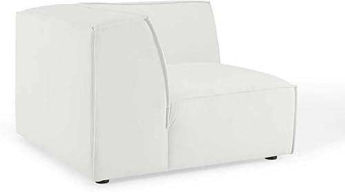 Modway Restore - Silla esquinera de tela tapizada para sofá seccional en color blanco, 40.5 x 40.5 x 28 disponible en Yaxa Peru