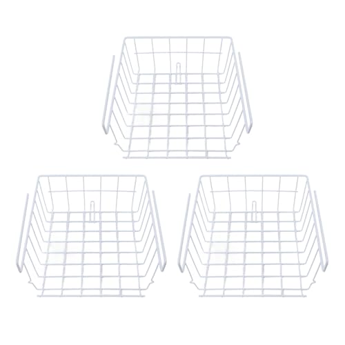SUNGOOYUE Cesta de Armazenamento de 3 Peças Sob a Prateleira, Suspensão Durável Sob a Cesta da Prateleira para Uso Doméstico