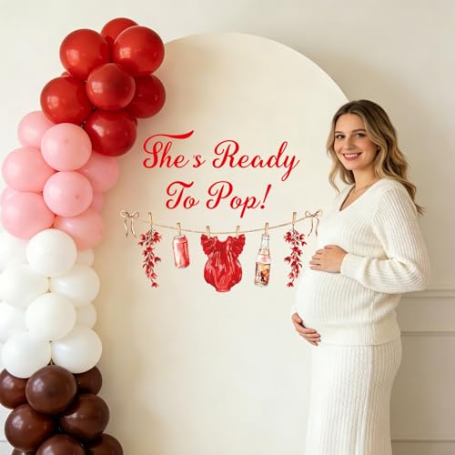 Vinilo decorativo She's Ready to Pop para baby shower miniatura 4