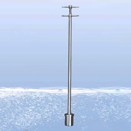 SRNSAEB Lightweight Water Sampling Equipment 1.6 3.3 FT, Cup Liquid Sampler for Laboratory/Industries/Chemical Factory, 304 Stainless Steel Water Collecting Pole Rod(50cm/1.6ft,1000ml)