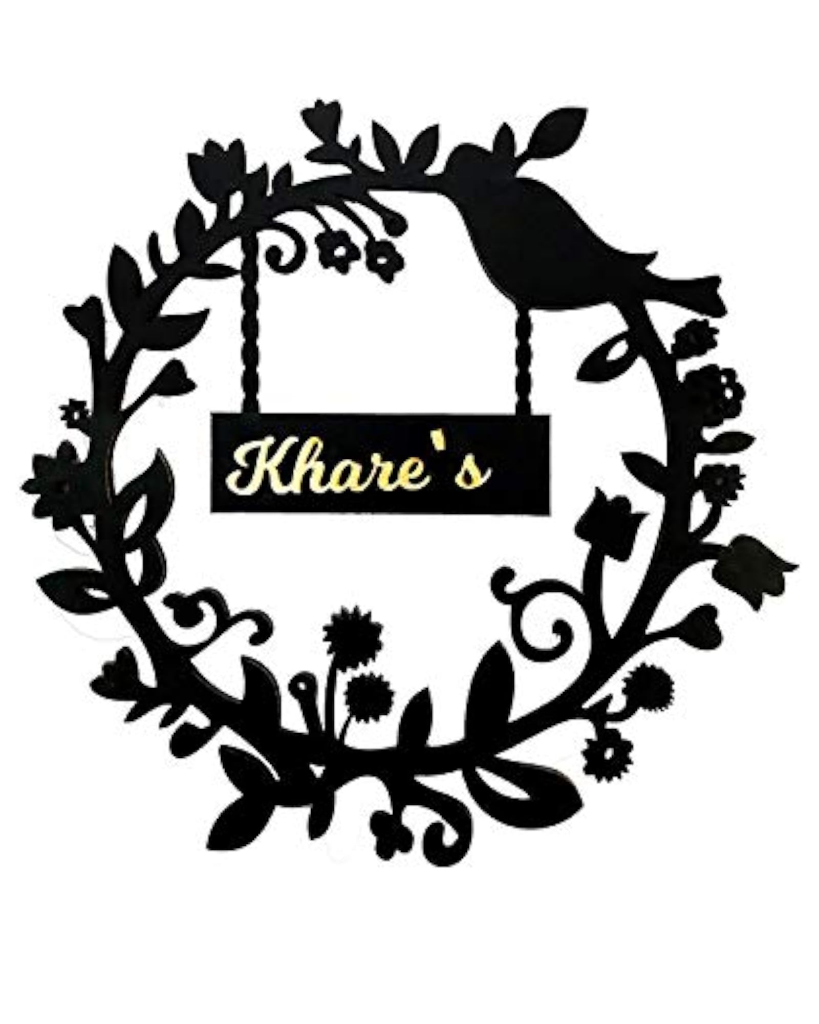 Customized Personalized Acrylic Name Board Plates for Home Decor