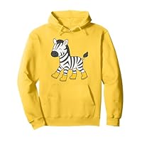 Cute Zebra in Rain Boots Safari Animal Lover Pullover Hoodie