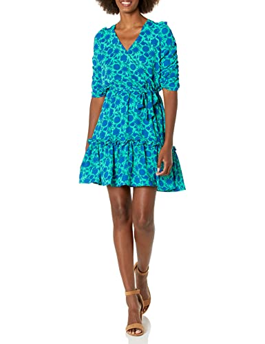 Buffalo David Bitton Damen Nathalie Wickelkleid mit gerüschten Ärmeln...