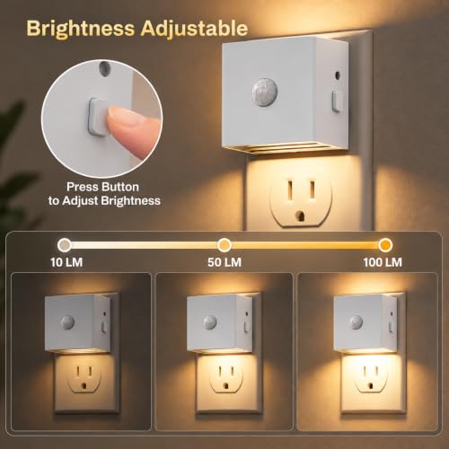 L LOHAS LED Plug in Night Light with Motion Sensor and Dusk to Dawn Sensor - image 5
