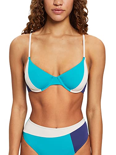 ESPRIT La Jolla Beach RCS UW.Bra Bikini para Mujer, Verde Azulado, B UK, Verde Verde Azulado, B