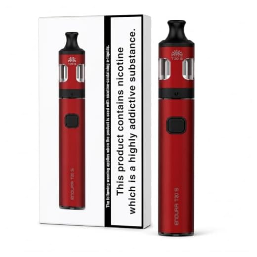 INNOKIN Endura T20-S Vape Kit, Prism T20S MTL Tank, 1500mAh Battery Box Mod - Sleek, User-Friendly Electronic Cigarette with Optimal Performance, No Nicotine (Red)