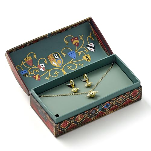 Harry Potter Caja de regalo Quidditch Unisex Collar Dorado
