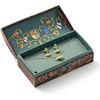 Harry Potter Caja de regalo Quidditch Unisex Collar Dorado