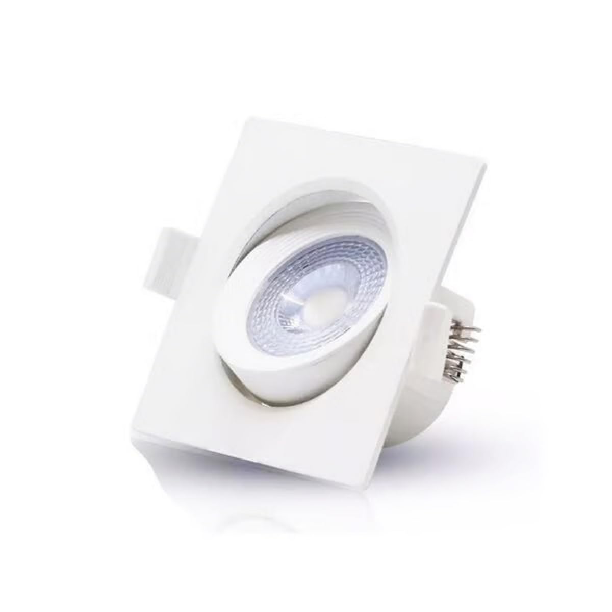 Melfi Adjustable Square LED Downlight 7W 240VAC -White Ceiling Spotlight IP40 Rated | For Indoor Home & Office Use (3000K Warm White)