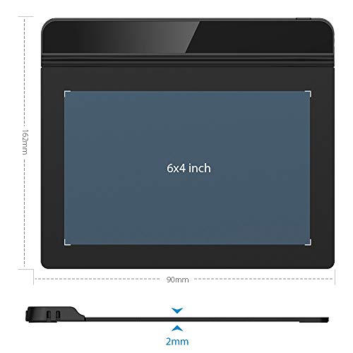 Tableta gráfica digital para dibujo y animación, con sensibilidad de presión de 8192 niveles y soporte de inclinación de 60°, ideal para educación artística miniatura 2