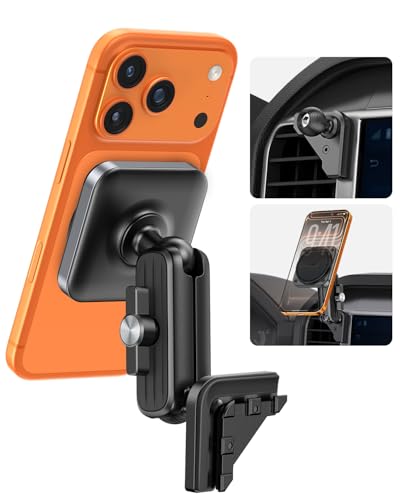 APPS2Car Magnetic Car Mount for Ford F-150 2021-2026 Air Vent Phone Mount MagSafe Strong Magnet Holder Metal Socket Arm - No Shake No Block Airflow No View Drop