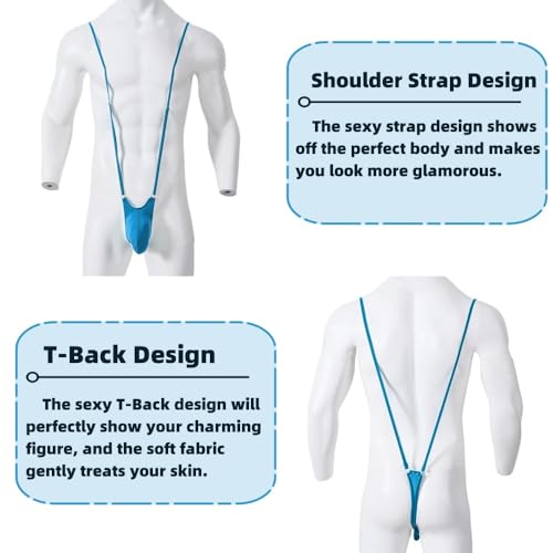 Men's Thong Underwear With Adjustable Suspender Straps One-piece Jockstrap Underwear2