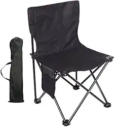 Cadeira Portátil Dobrável Com Porta Copo Para Praia Camping Pesca + Bolsa de Transporte Sortida