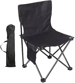 Cadeira Portátil Dobrável Com Porta Copo Para Praia Camping Pesca + Bolsa de Transporte Sortida