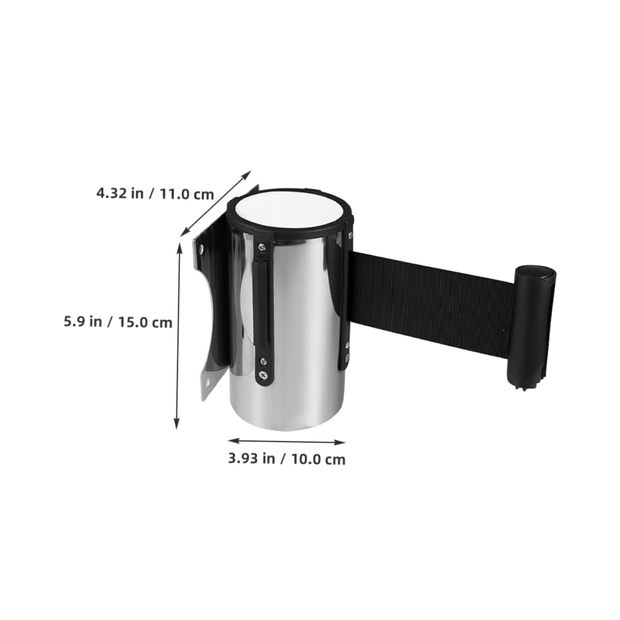 Unomor Retractable Belt Barrier Wall-Mounted Safety Tape Belt for Elevator Maintenance Queue Line Cashier Privacy Crowd Control