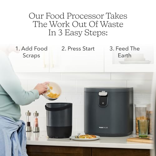 Image of FoodCycler Eco 5 Award-Winning Electric Kitchen Composter & Food Waste Recycler| 5L Compact Countertop Compost Machine | 2026 | 2-Year Warranty | Odorless Indoor Waste Solution | Grey