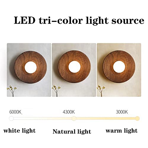 Luz de pared de cabecera de madera para eliminar fatiga visual 4