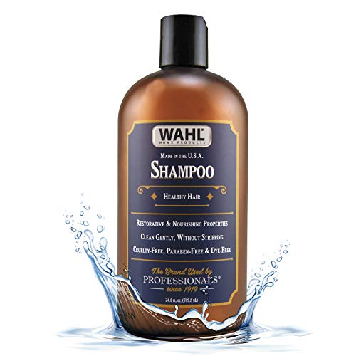 Wahl Shampoo with Essential Oils for Healthy Hair  Moisturizes, Restores, Cleans & Nourishes Hair with Manuka Oil, Meadowfoam Seed Oil, Clove Oil & Moringa Oil  24 Oz