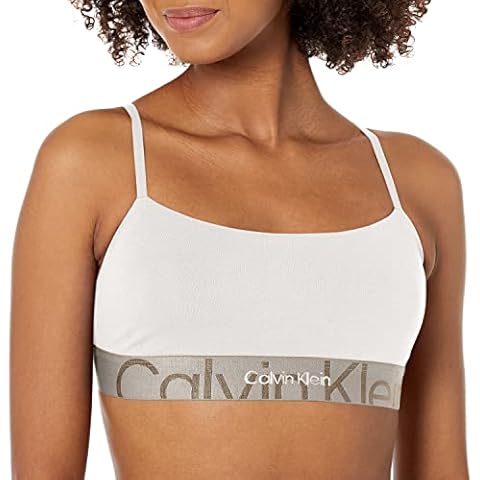 Calvin Klein Women's Wireless Bralette, Classic White Cover