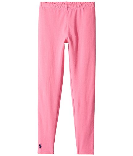 Polo Ralph Lauren Kids Girl's Solid Jersey Leggings (Little Kids/Big Kids) Baja Pink MD (8-10 Big Kids)