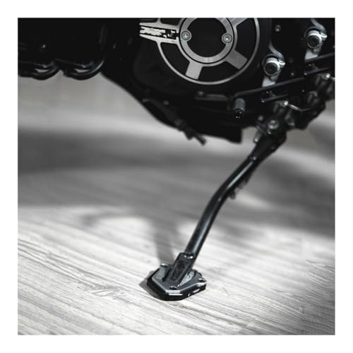 Coussin béquille moto pour Scrambler plaque extension support noir - 4