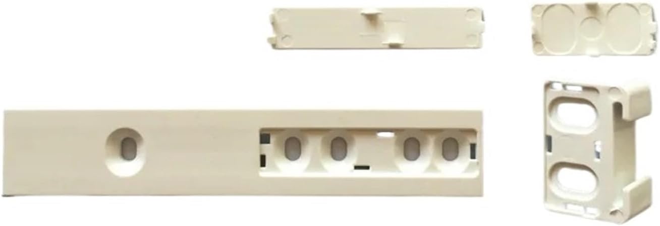 Side Mount Cabinet Runners Glides 2/4 Groups Refrigerator Drawer Slide Rail for Integrated Fridge Door Plastic Mounting Bracket Fixing Hidden Shelf Kit
