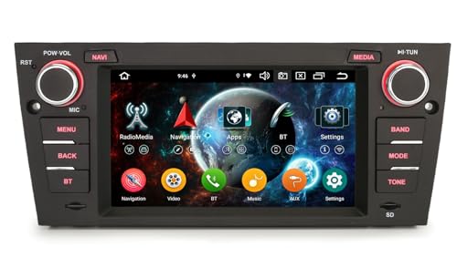 📌【Android 14, 8 Core, 4GB RAM+64GB ROM】Autoradio android con schermo IPS 7 pollici per BMW Serie 3 E90 E91 E92 M3 è dotato di Android 14.0 OS, Octa-Core, 2*A75 + 6*A55 CPU a 64 bit da 2,2 GHz. Elaborazione ad alta velocità: punteggio benchmark superiore a 220.000. Decodifica CANbus ottimizzata, mantenere la funzione originale di lavoro. Supporto di 1 scheda/3 USB fino a 4*256GB di memoria estesa. Schermo IPS multi-touch da 7 pollici, display full HD ultra chiaro. Supporto controllo volante, Bluetooth, vivavoce, amplificatore DSP, navigazione GPS, autoradio, android auto, schermo diviso, ingresso telecamera di retromarcia...