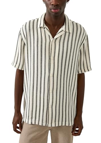 Chemise à manches courtes aspect crochet homme s.Oliver 2180537 légère d'été