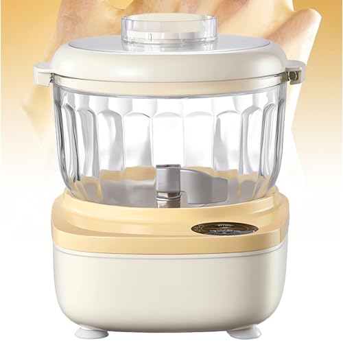 Amasadora vertical eléctrica con bol antiadherente para hornear y fermentar en casa. Perfecta para mezclar y amasar fácilmente. Ideal para hacer pan y pizzas caseras.