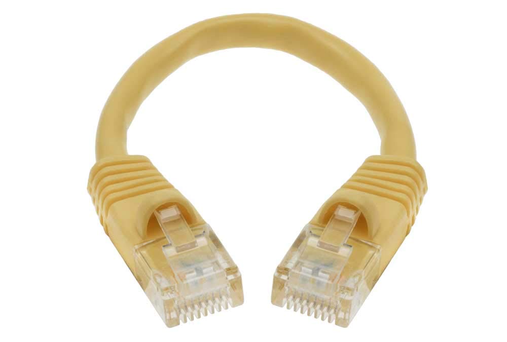 1ft Cat 5E Unshielded (UTP) Ethernet Network Cable - Yellow