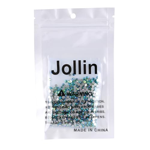 Image of 1440pcs Flatback Rhinestones Glue Fix Crystal Glass Diamantes Gems for Crafting Nail Art Crafts Decorations Clothes Shoes 3.2 mm (ss12, Light-Green AB)