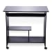 Produktbild GOTOTOP Computertisch Modern Simpel Schreibtisch Hölzern PC Tisch mit Keyboardständer und Rolle für Hause und Bürosarbeit, 80 x 48 x 74,5 cm (Schwarz)