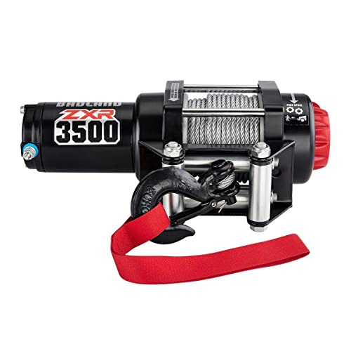 Winche eléctrico para ATV de 3500 lb con freno automático miniatura 1