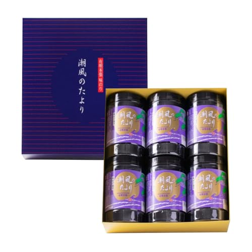 福岡有明のり 潮風のたより 6本 セット 味付海苔 8切 80枚 × 6本 セット (計 480枚 )