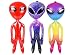 Alien Inflatable Toys for Boys and Girls | 3 Pack, 36 Inch, 1 Rainbow, 1 Galaxy, 1 Red | Great for Birthday Party Favors or Decoration, Halloween, Gags or Practical Jokes | Novelty Toys