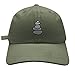 JPAK Rock Cairns Baseball Cap Embroidered Cotton Dad Hat - Mountain Olive Green