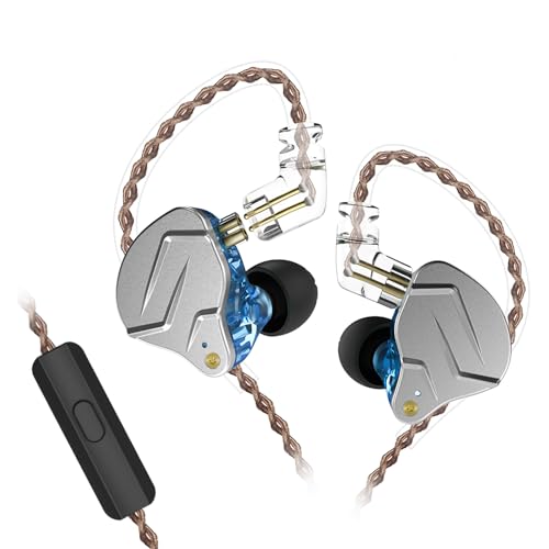 FEDAI KZ ZSN Pro IEM �C���C���[���j�^�[�AHiFi�L���C���z���w�b�h�t�H�� �n�C�u���b�h�f���A���h���C�o�[1BA 1DD�n�C�t�@�C�~���[�W�V�����C���C���[�C���z�� �Q�[���p�C���z���p���O���\�ȃP�[�u�� (�}�C�N�t���u���[)