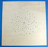  Sitzfläche Sitzplatte Stuhlplatte Spirale Jugendstil Stuhl gelocht gebohrt Bugholz