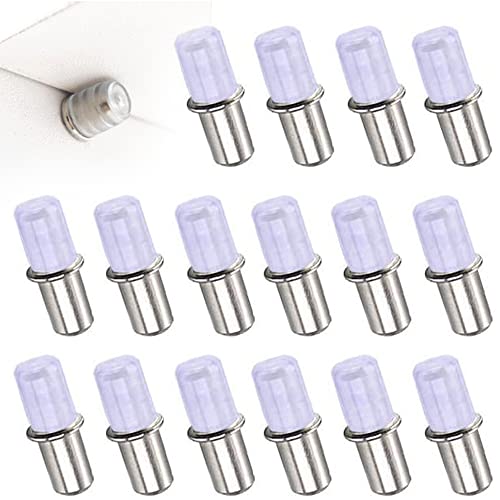 50PCS Shelf Support Pegs, Glass Shelf Supports 5mm, Metal Shelf Pins with Rubber Sleeve, Kitchen Cupboard Shelf Supports