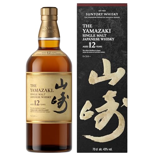 Suntory Yamazaki 12 Jahre Whisky - Single Malt Japanischer Whisky - mit Geschenkverpackung - Ausgewogener und zarter Geschmack - 43 % Vol - 700 ml