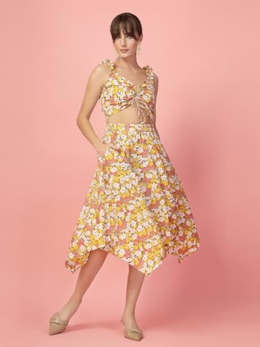 Image of OOMPH! Long Skirts for Women with Handkerchief Hem
