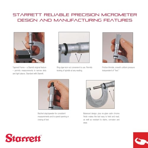 Micrómetro exterior analógico tipo Palmer con estuche de protección para taller 3