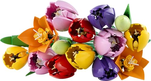 Image of LEGO Botanicals Tulip Bouquet - Flower Decor Building Kit for Adults - Gift Idea - 11501